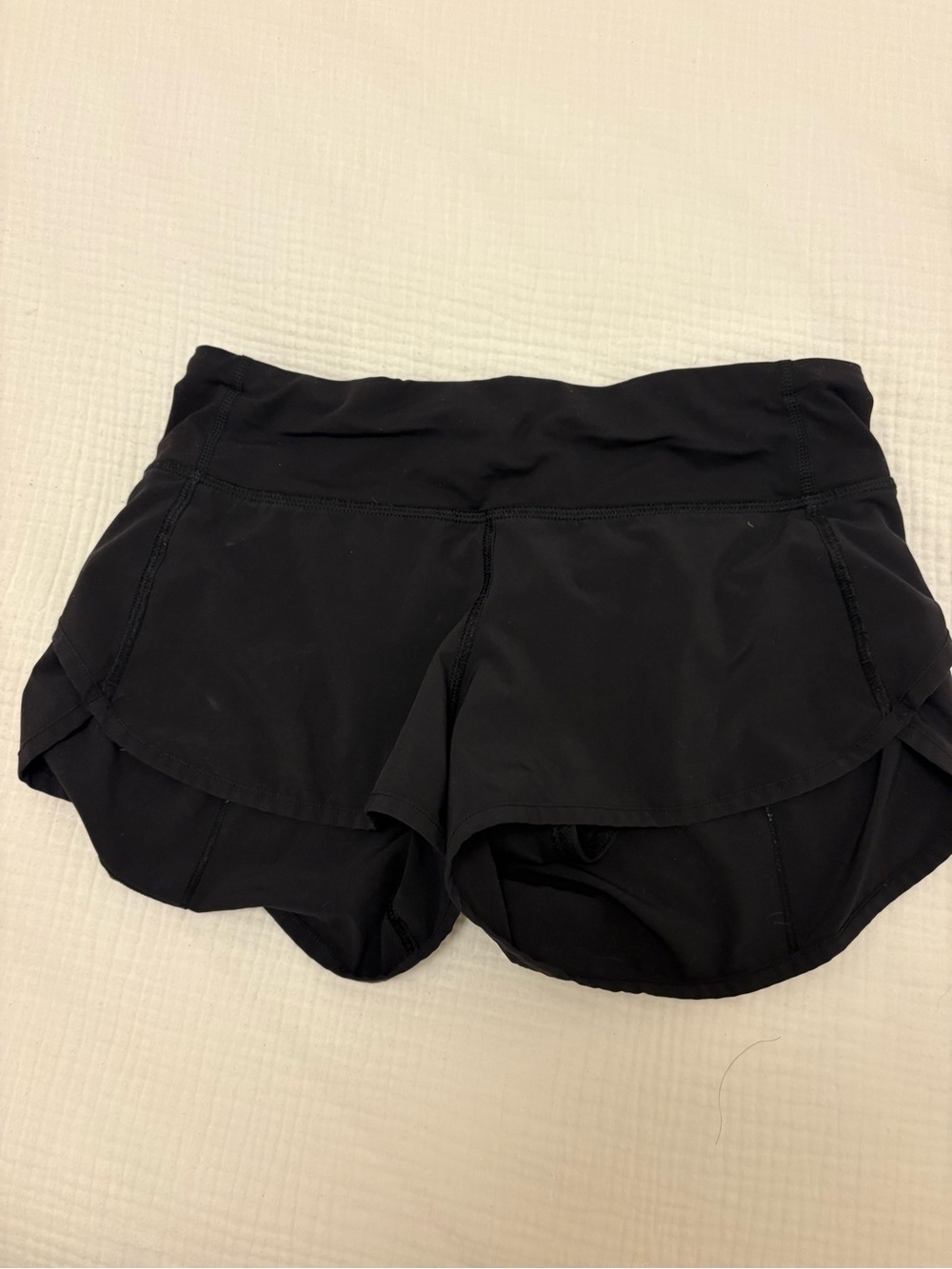 Black Lululemon Women’s Active Layered Running Shorts